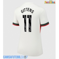 Camisa de time de futebol Chelsea Jamie Gittens #11 Replicas 2º Equipamento Feminina 2025-26 Manga Curta